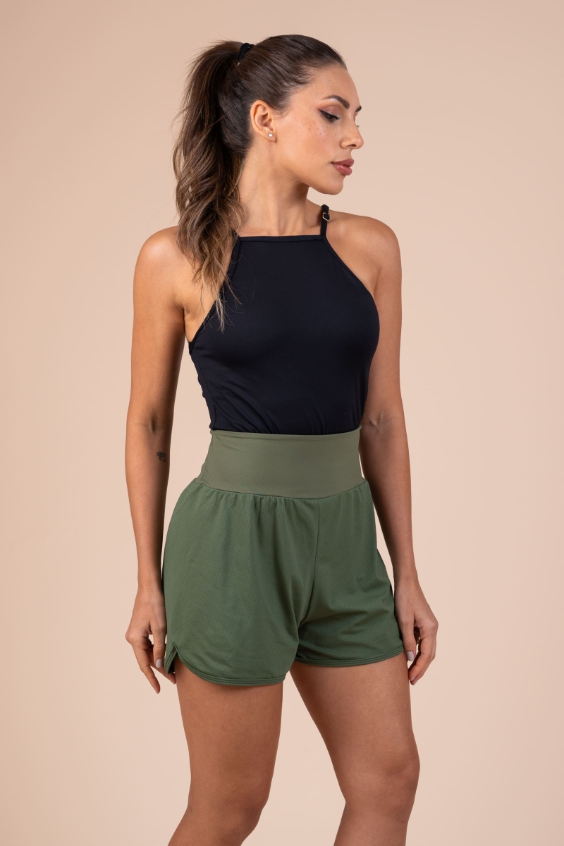 Short sobreposto Musgo - Imagem 2
