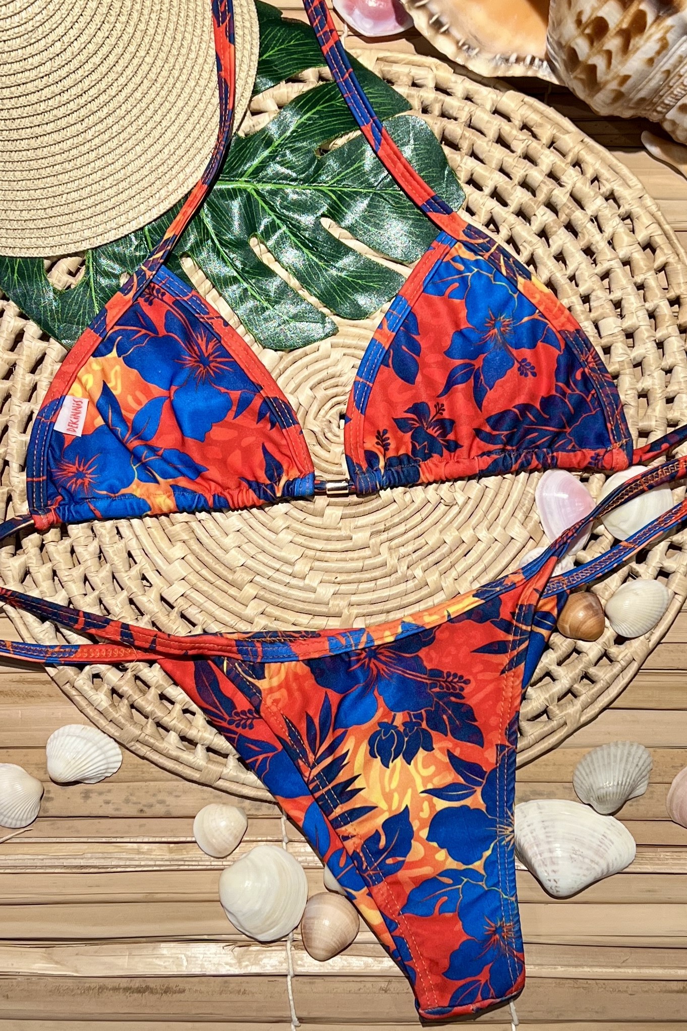 Fio duplo laço Hibiscus Sunset - Imagem 2