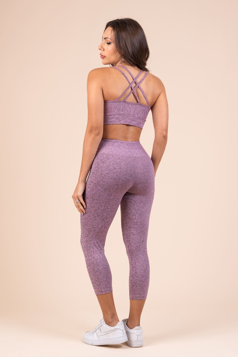 Legging Mescla Rosa claro - Imagem 2