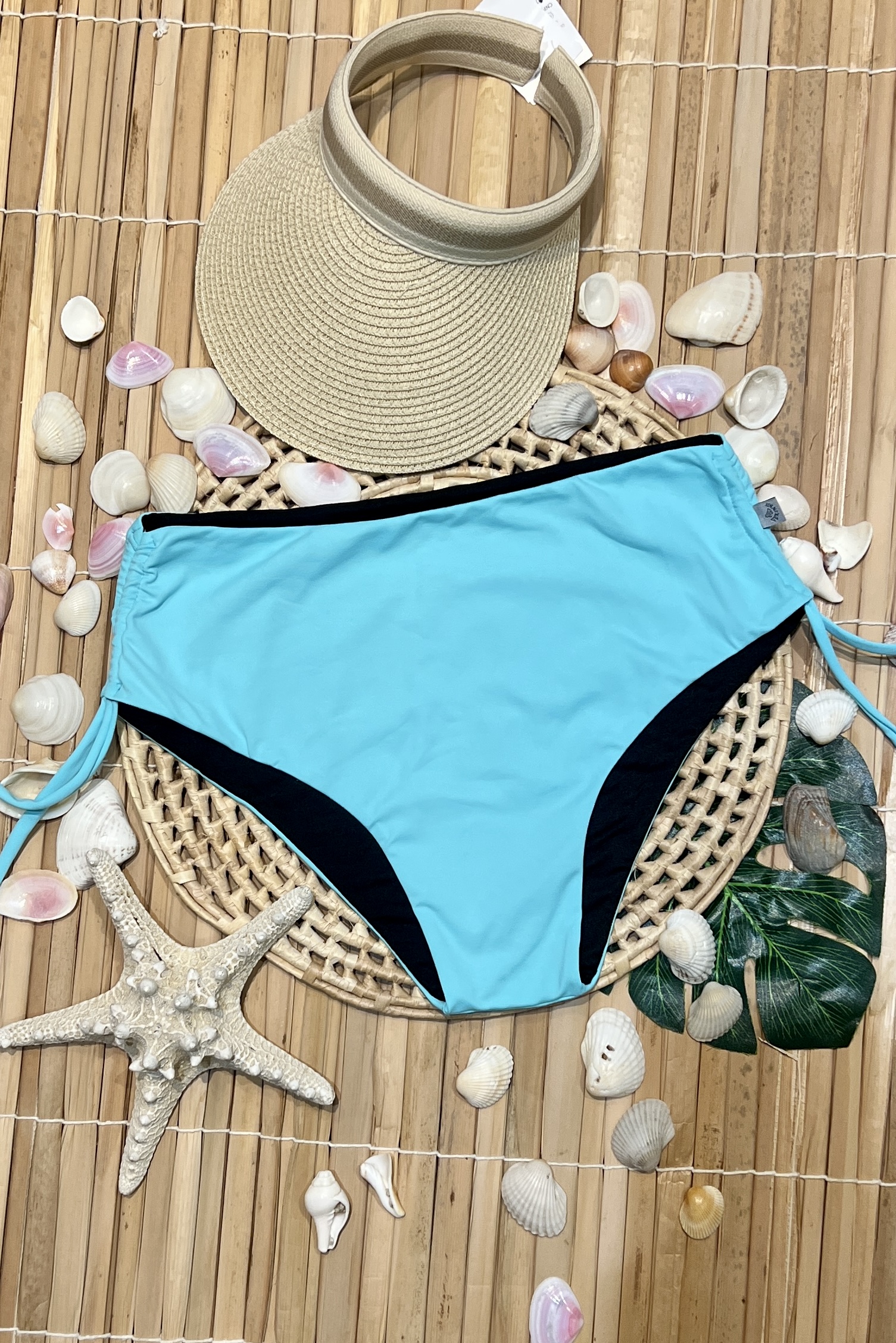 Hot Pant Cordinha Verde Agua - Imagem 2
