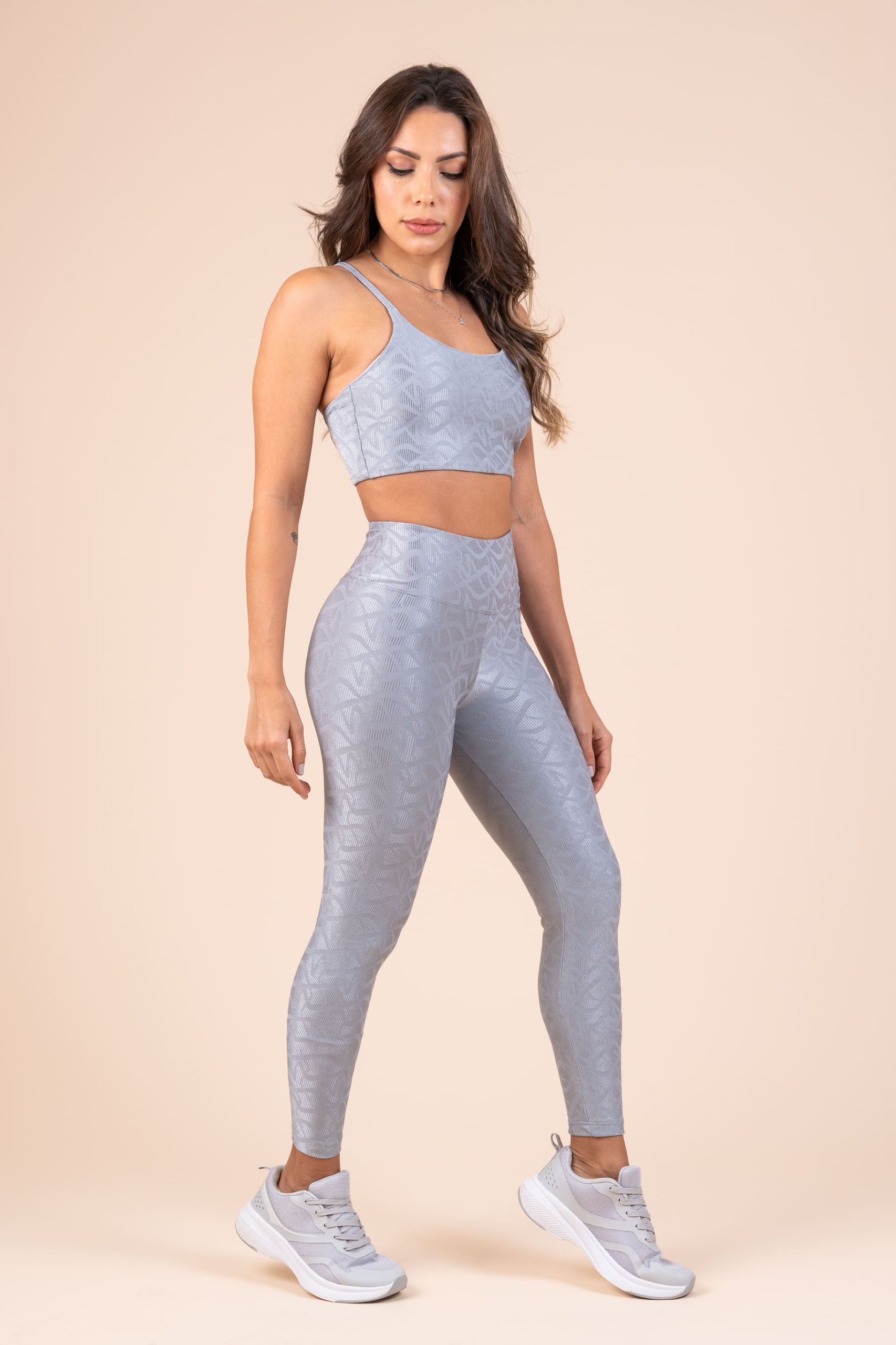 Legging Efeitos Prata
