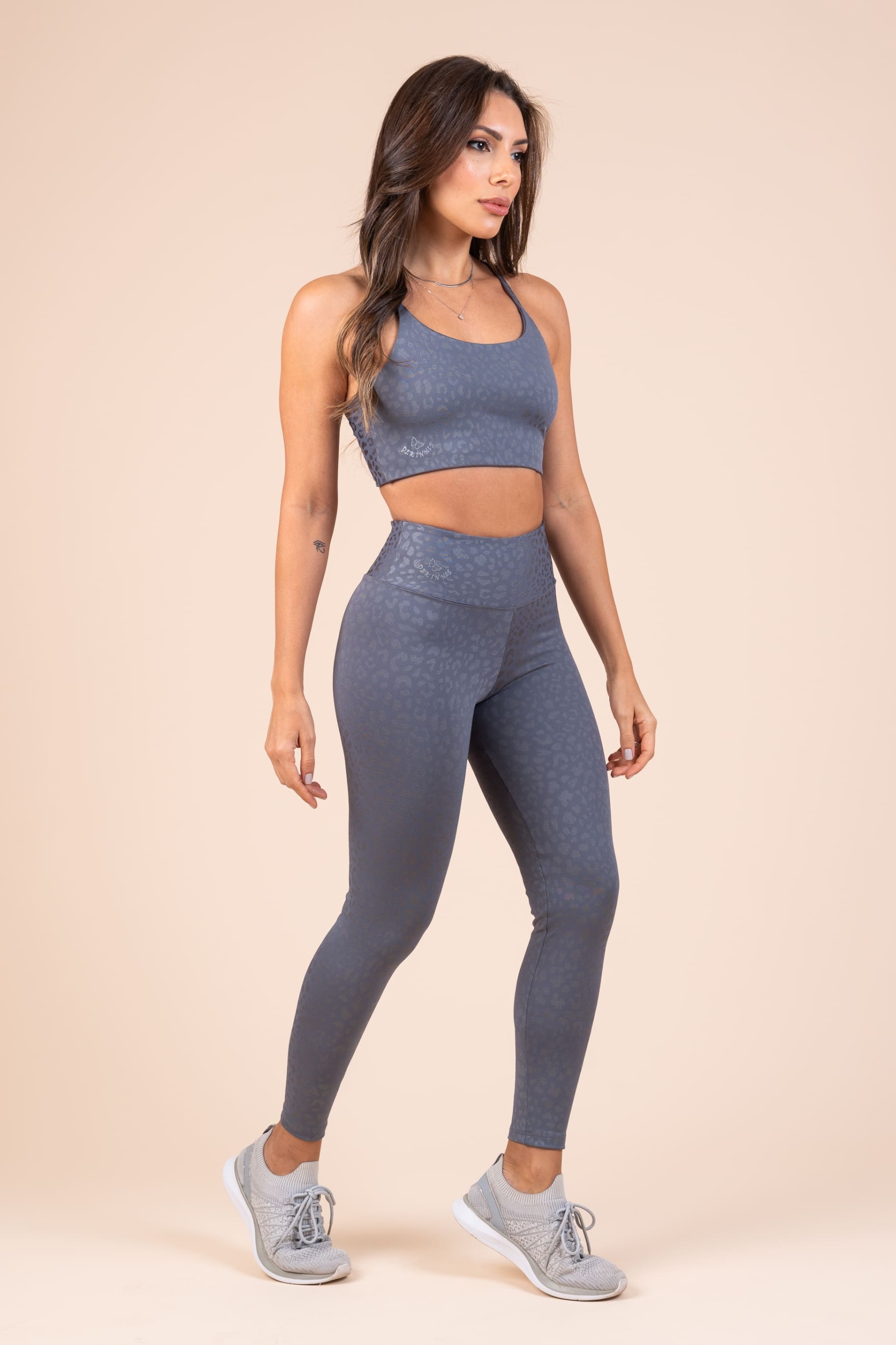 Legging Jacq Onça cinza
